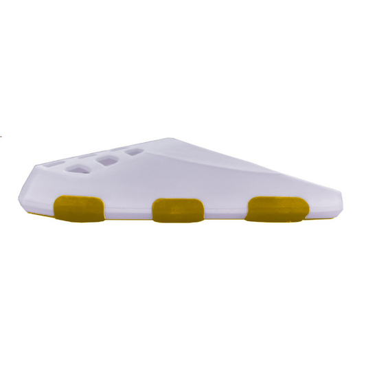 Zeer 3 unisex-adult - white with brown sole stripes